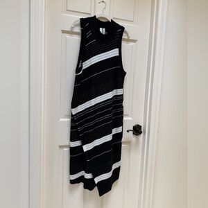 Anthropologie Moth Asymmetrical Sleeveless Knit Dress Size XL